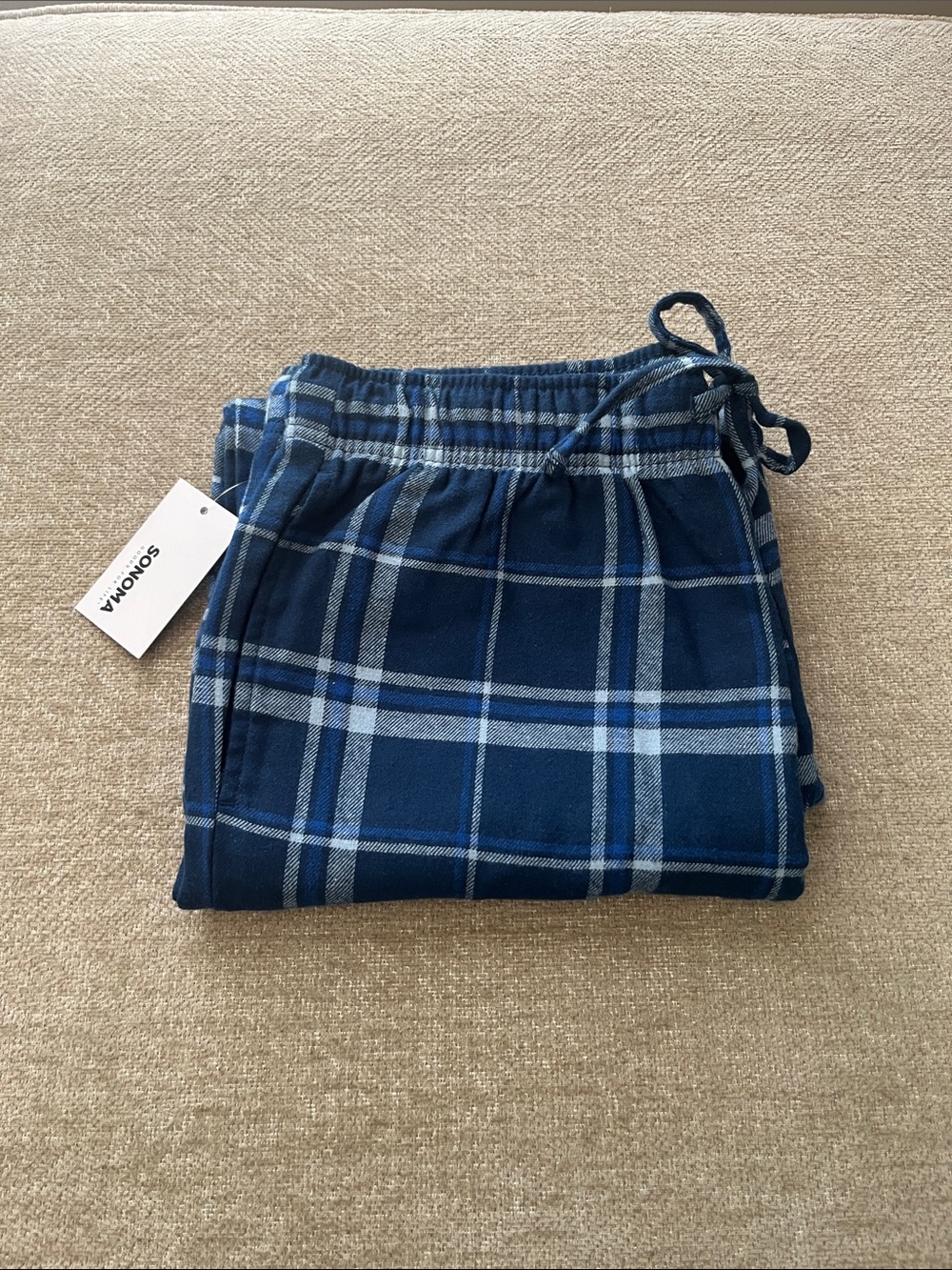 M, Sonoma, Essential Flannel, Checkered PJ Pants